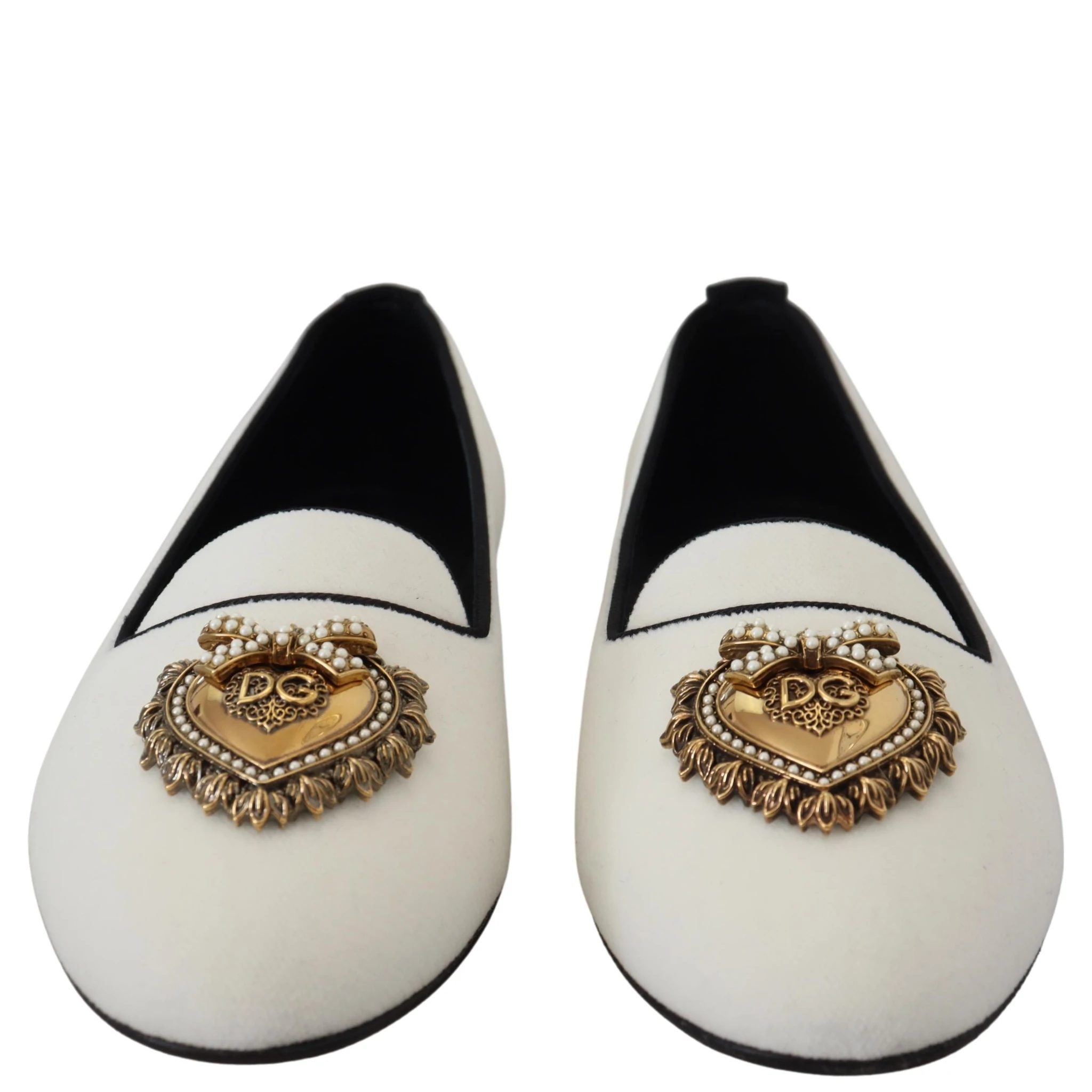 White Velvet Slip Ons Loafers Flats Shoes