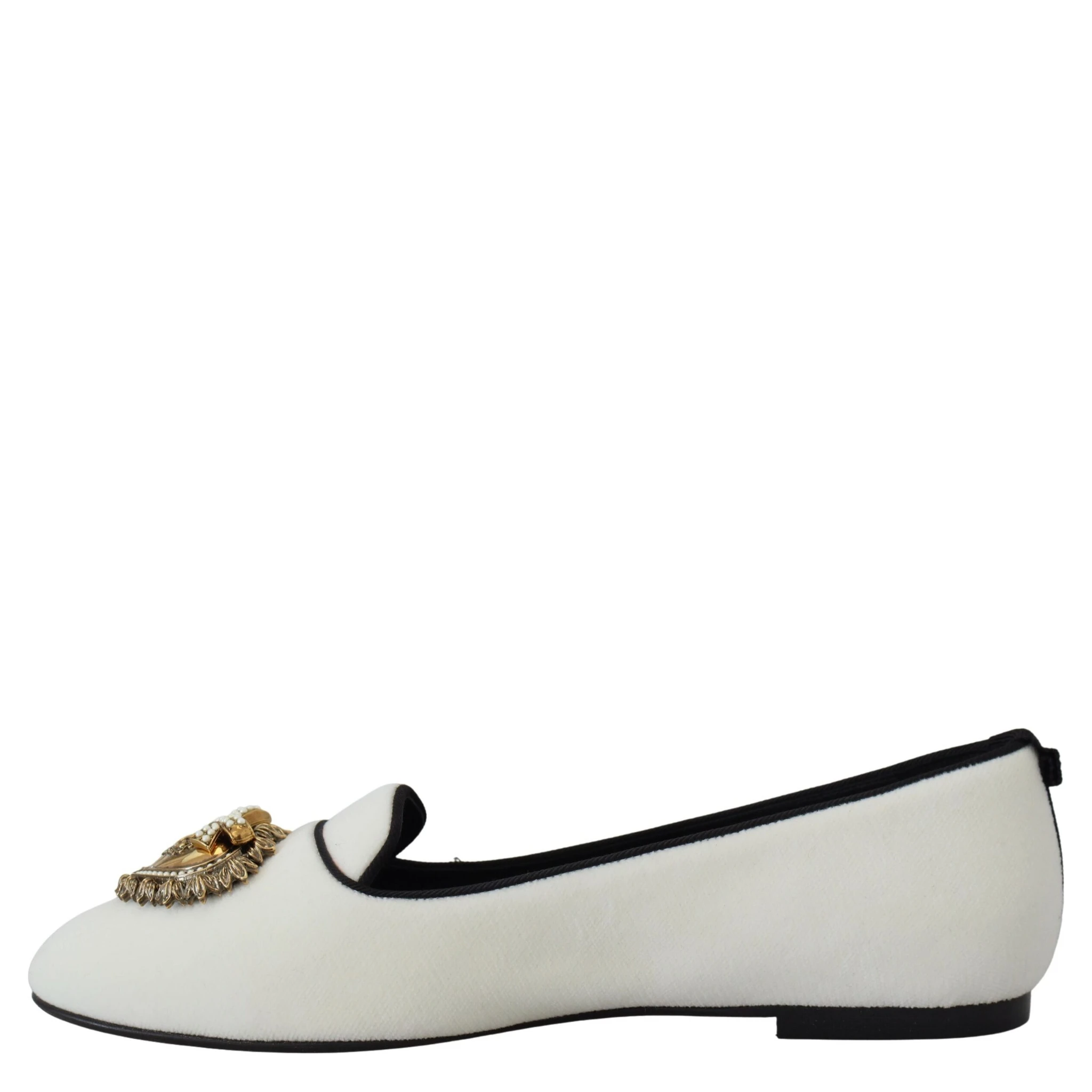 White Velvet Slip Ons Loafers Flats Shoes