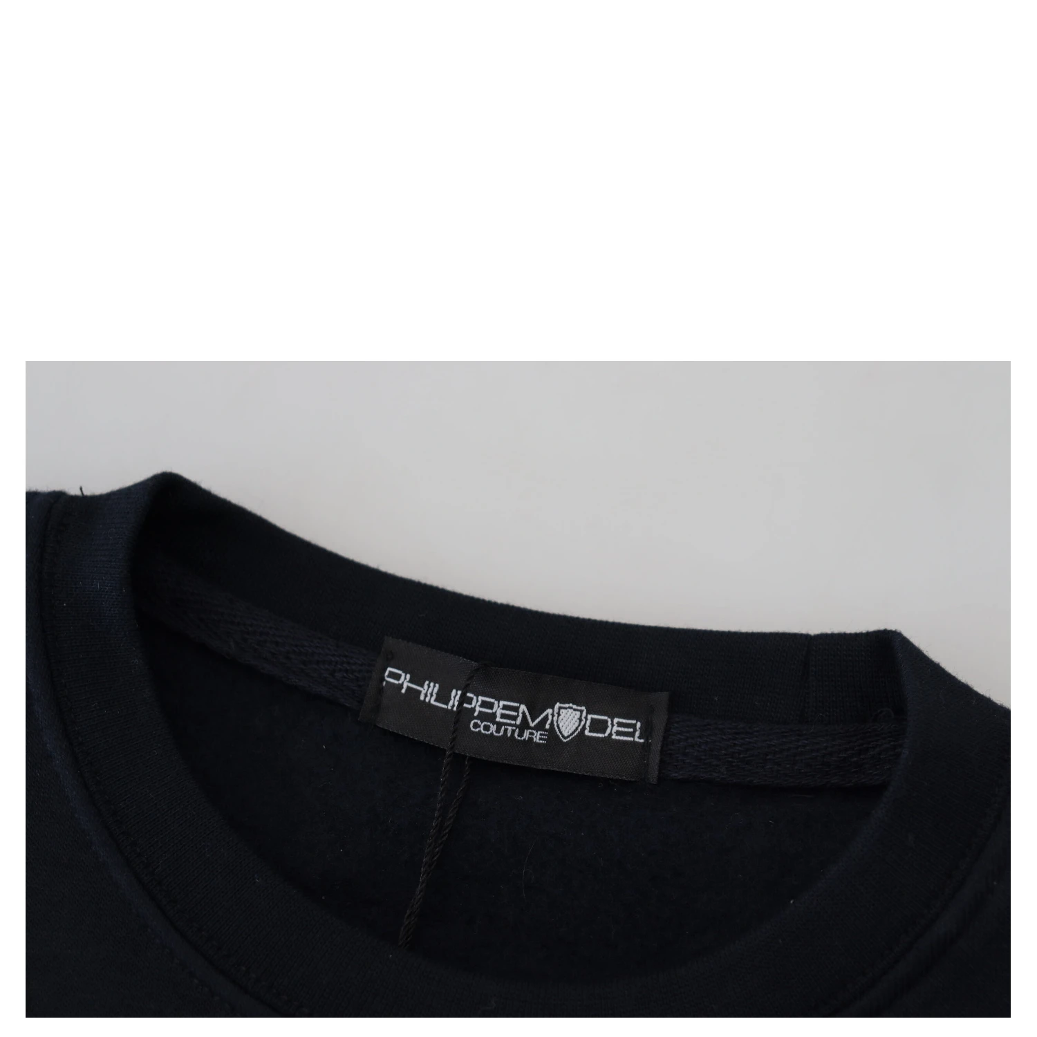 Black Printed Long Sleeves Pullover Sweater