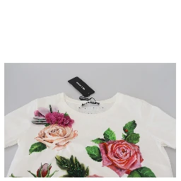 White Rose DGLogo Printed Short Sleeves Top