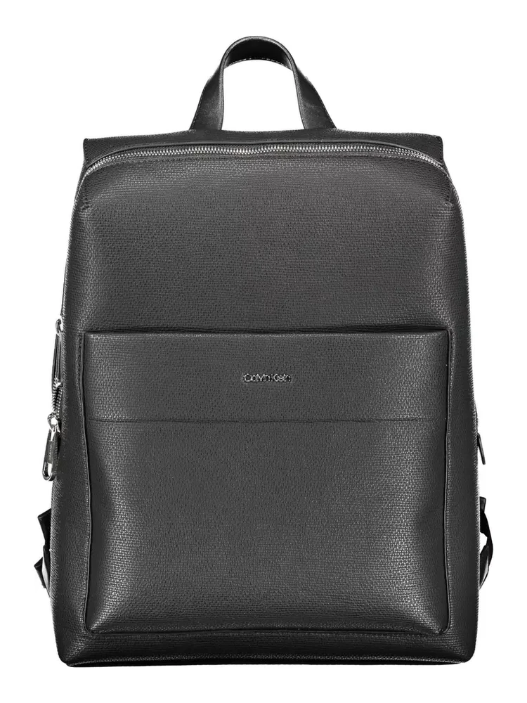 Black Polyester Backpack