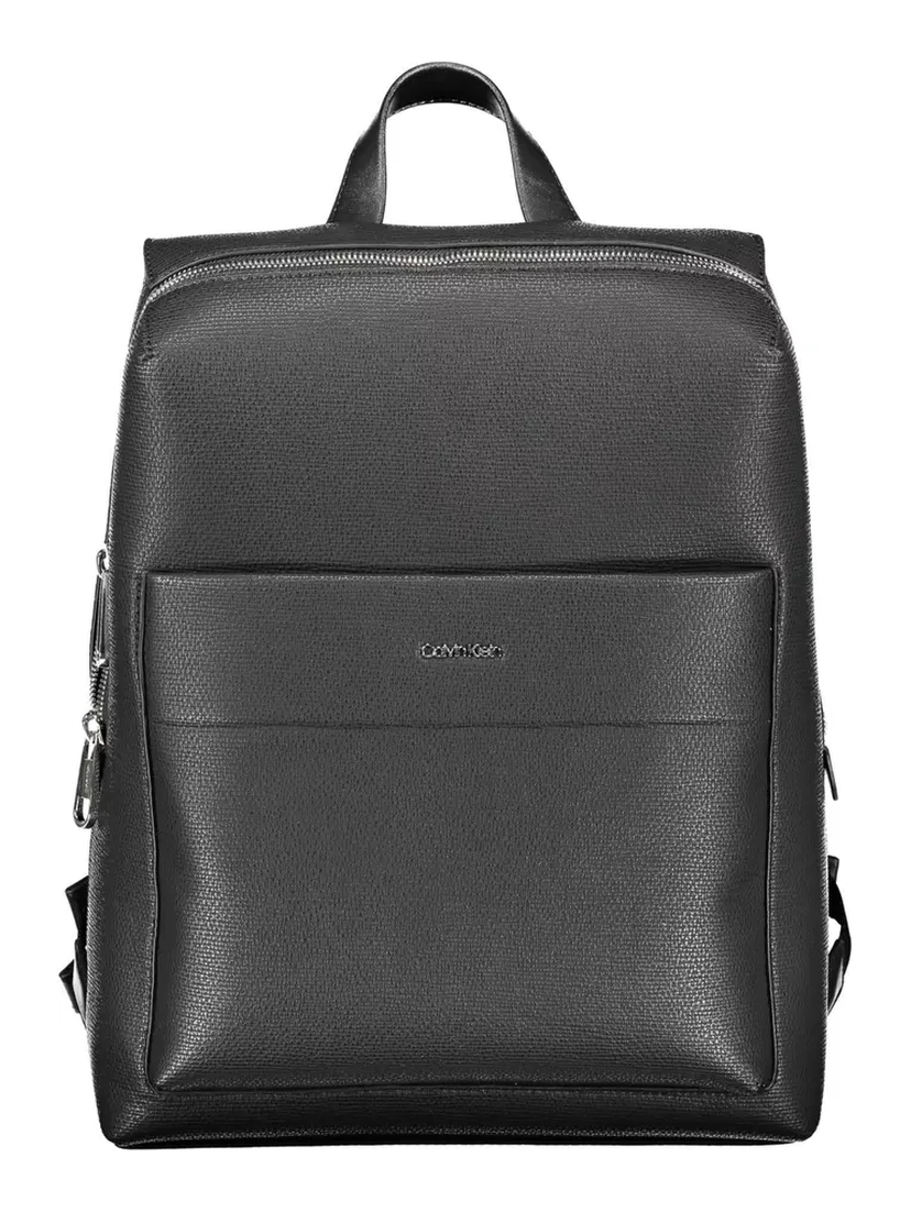 Black Polyester Backpack