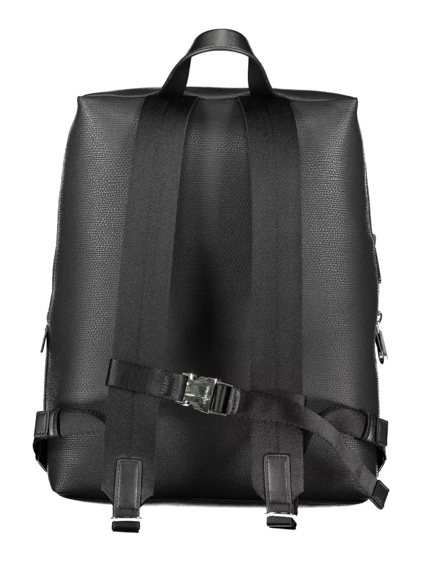 Black Polyester Backpack