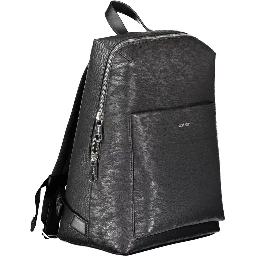Black Polyester Backpack