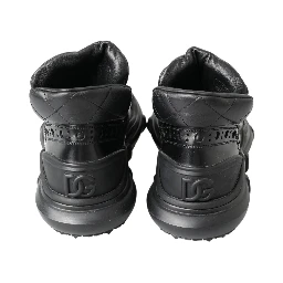 Black Leather Ankle Casual Boots