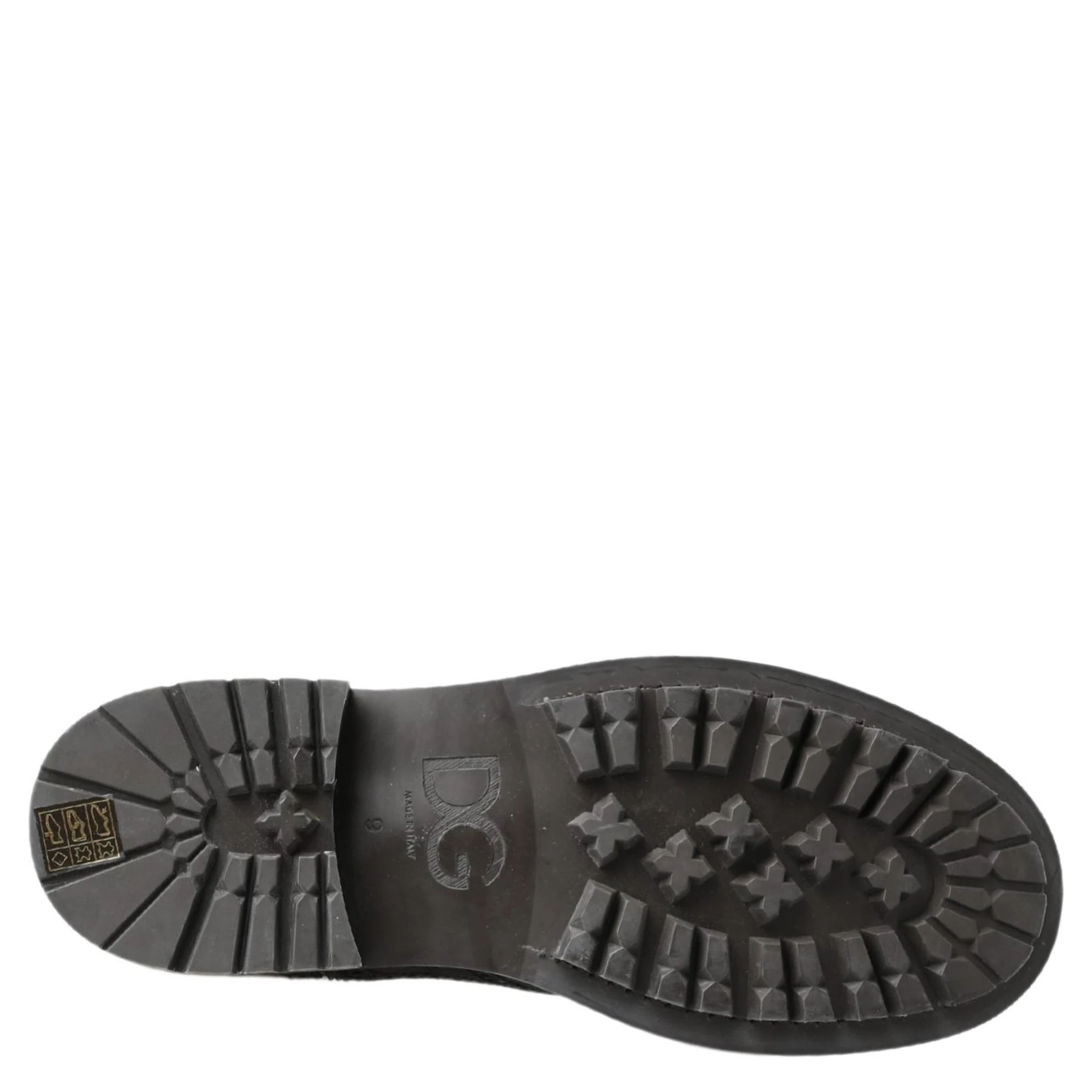 Black Gray Leather Ankle Boots