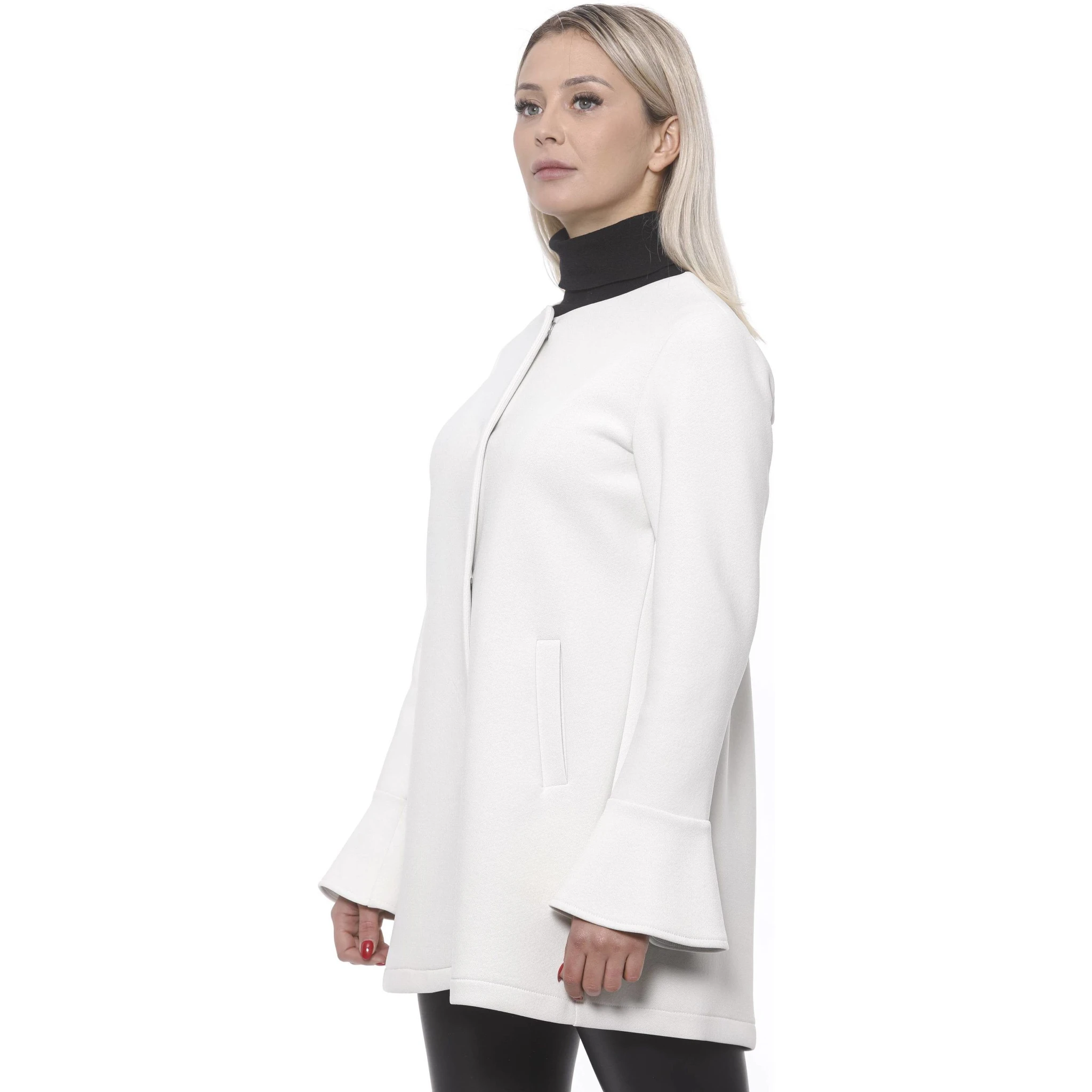 White Neoprene Jacket & Coat