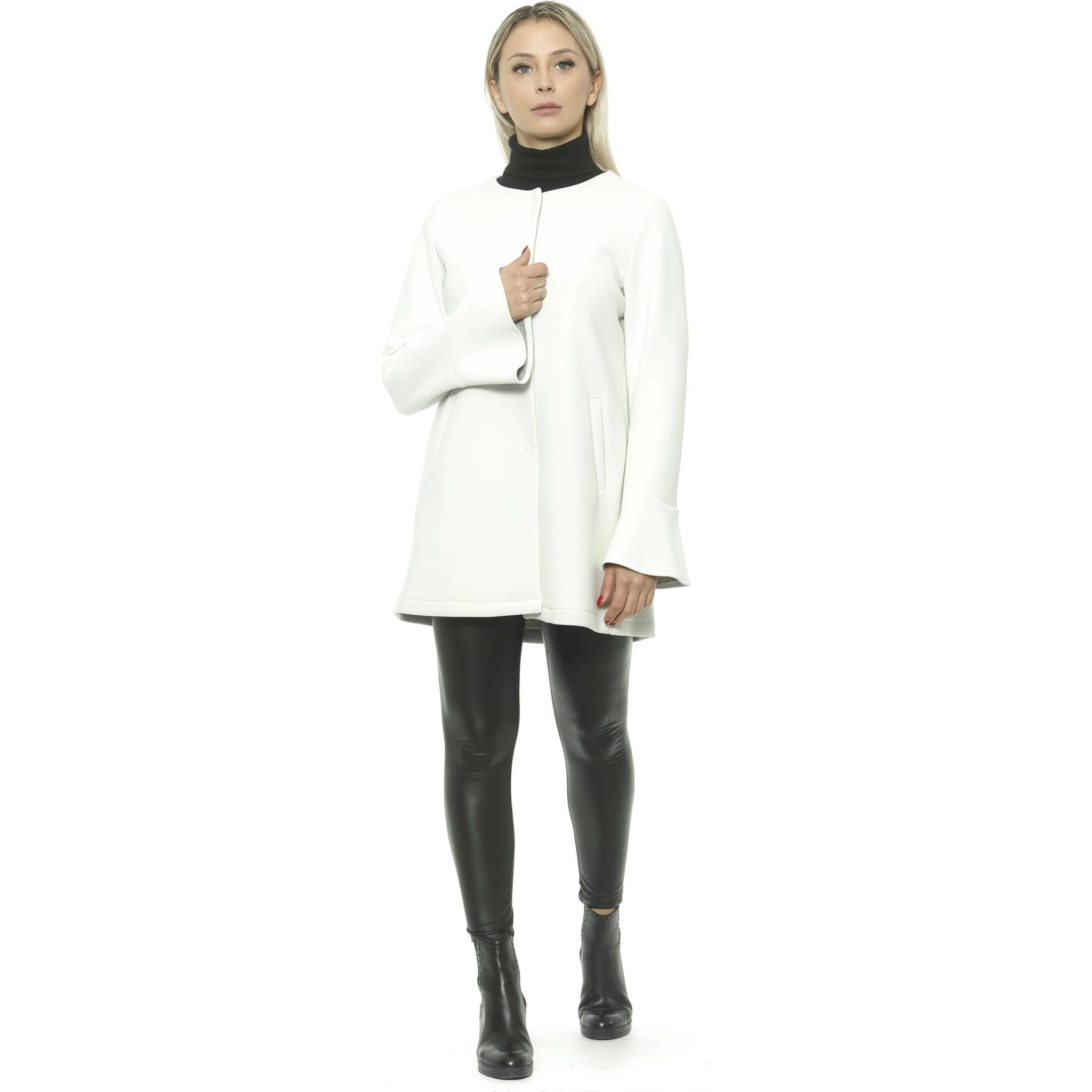 White Neoprene Jacket & Coat