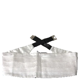 White Men Wide Waist Silk Belt Cummerbund