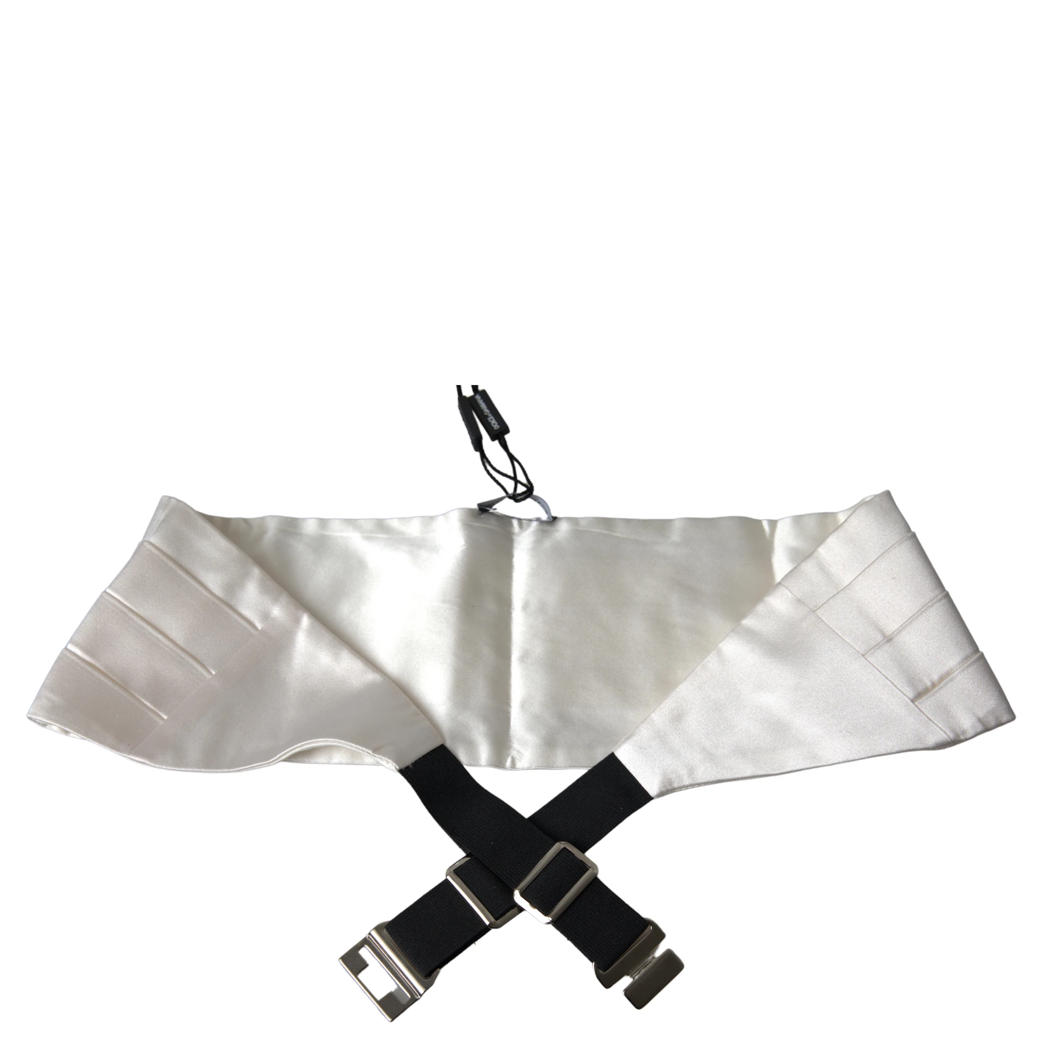 White Men Wide Waist Silk Belt Cummerbund