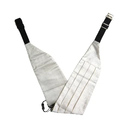 White Men Wide Waist Silk Belt Cummerbund