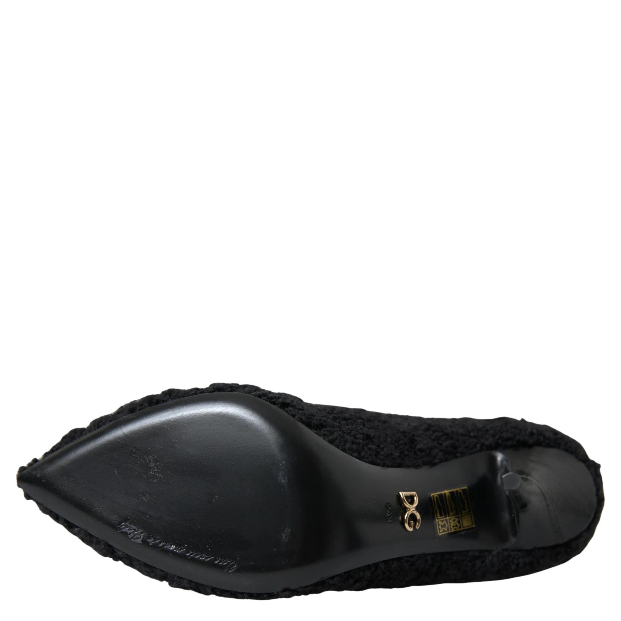 Black Stiletto Heels Mid Calf Boots