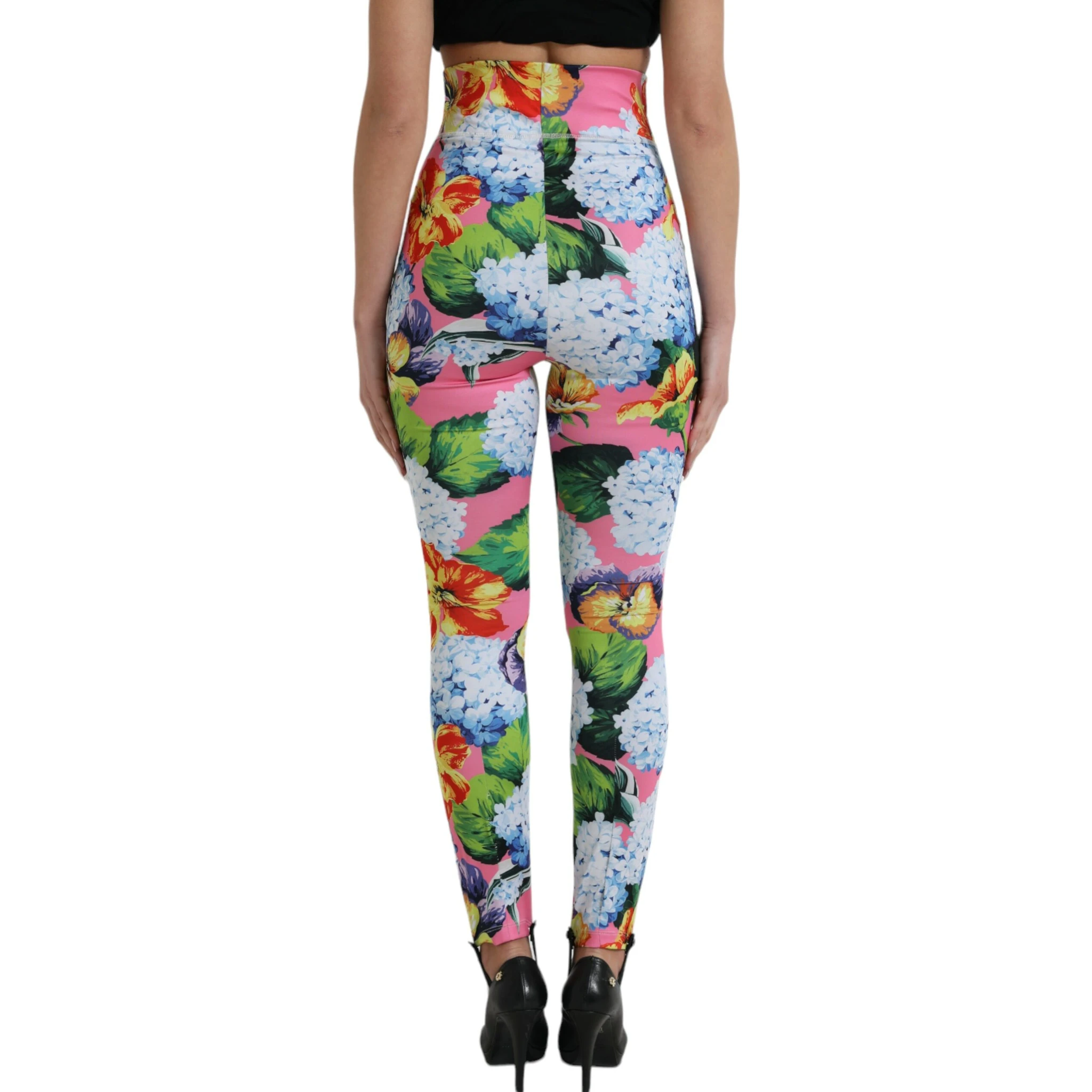 Multicolor Floral High Waist Leggings Pants