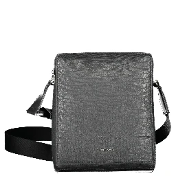 Black Polyester Shoulder Bag
