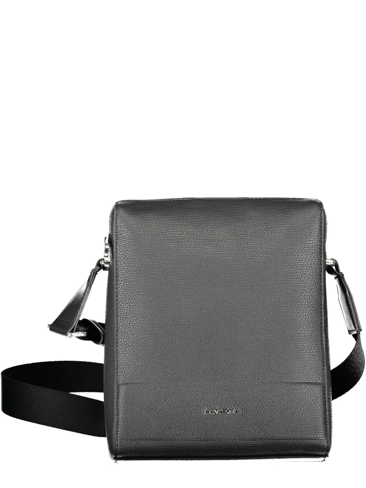 Black Polyester Shoulder Bag
