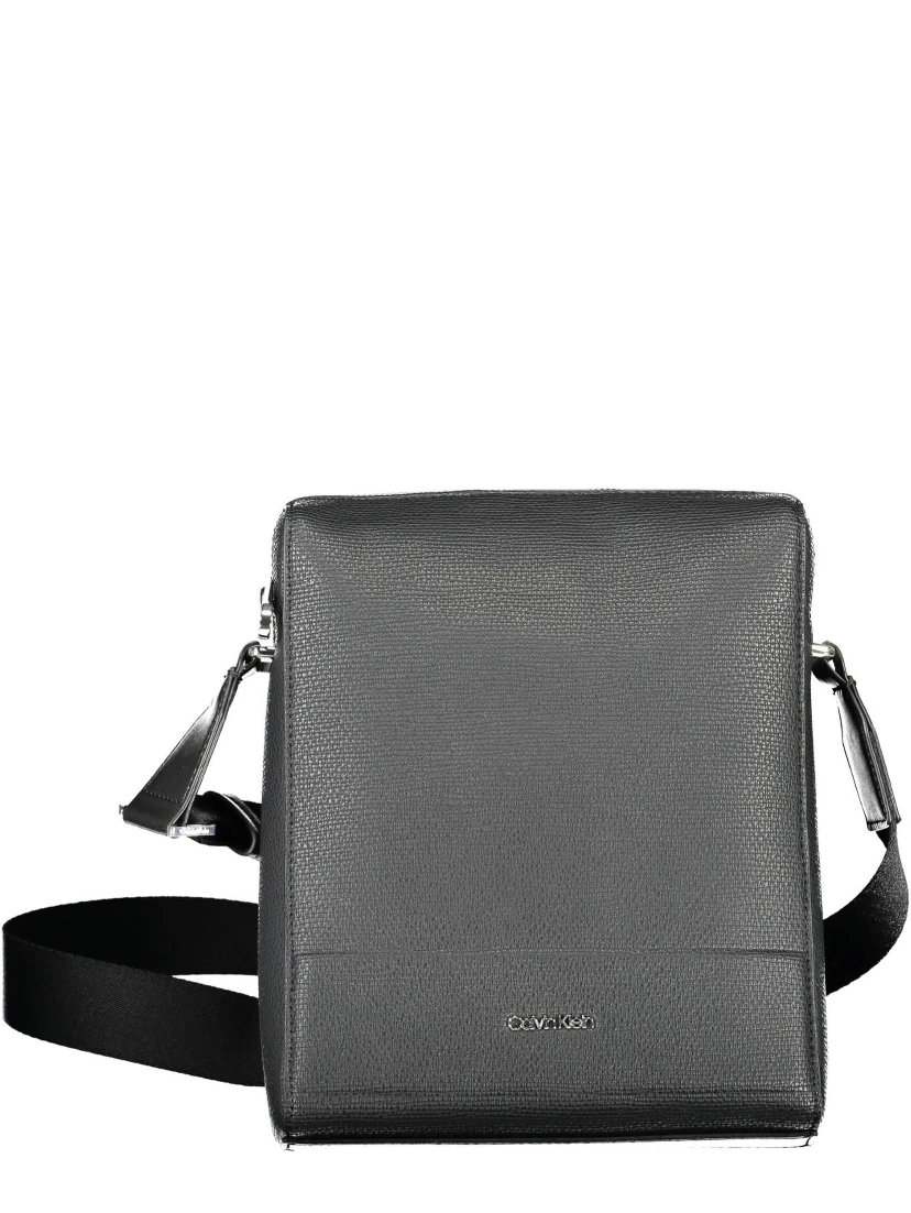 Black Polyester Shoulder Bag