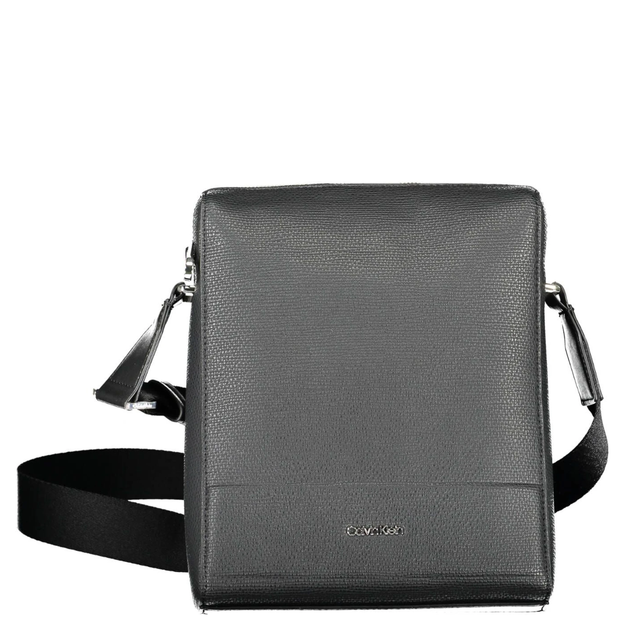 Black Polyester Shoulder Bag