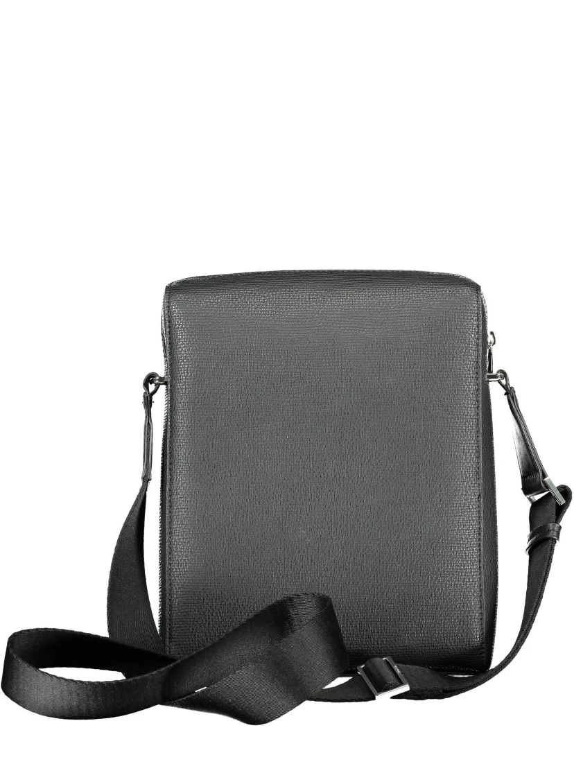 Black Polyester Shoulder Bag