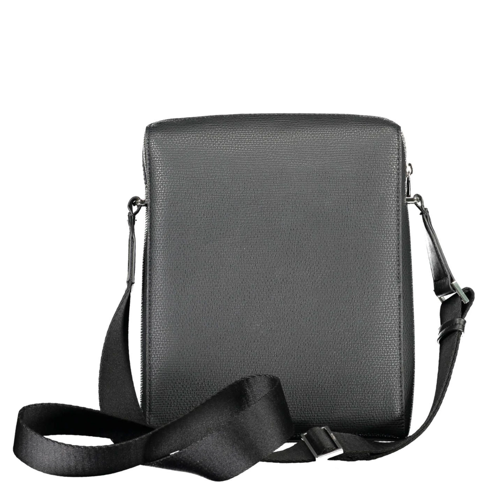 Black Polyester Shoulder Bag