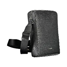 Black Polyester Shoulder Bag