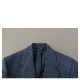 Blue Single Breasted Logo Blazer Jacket