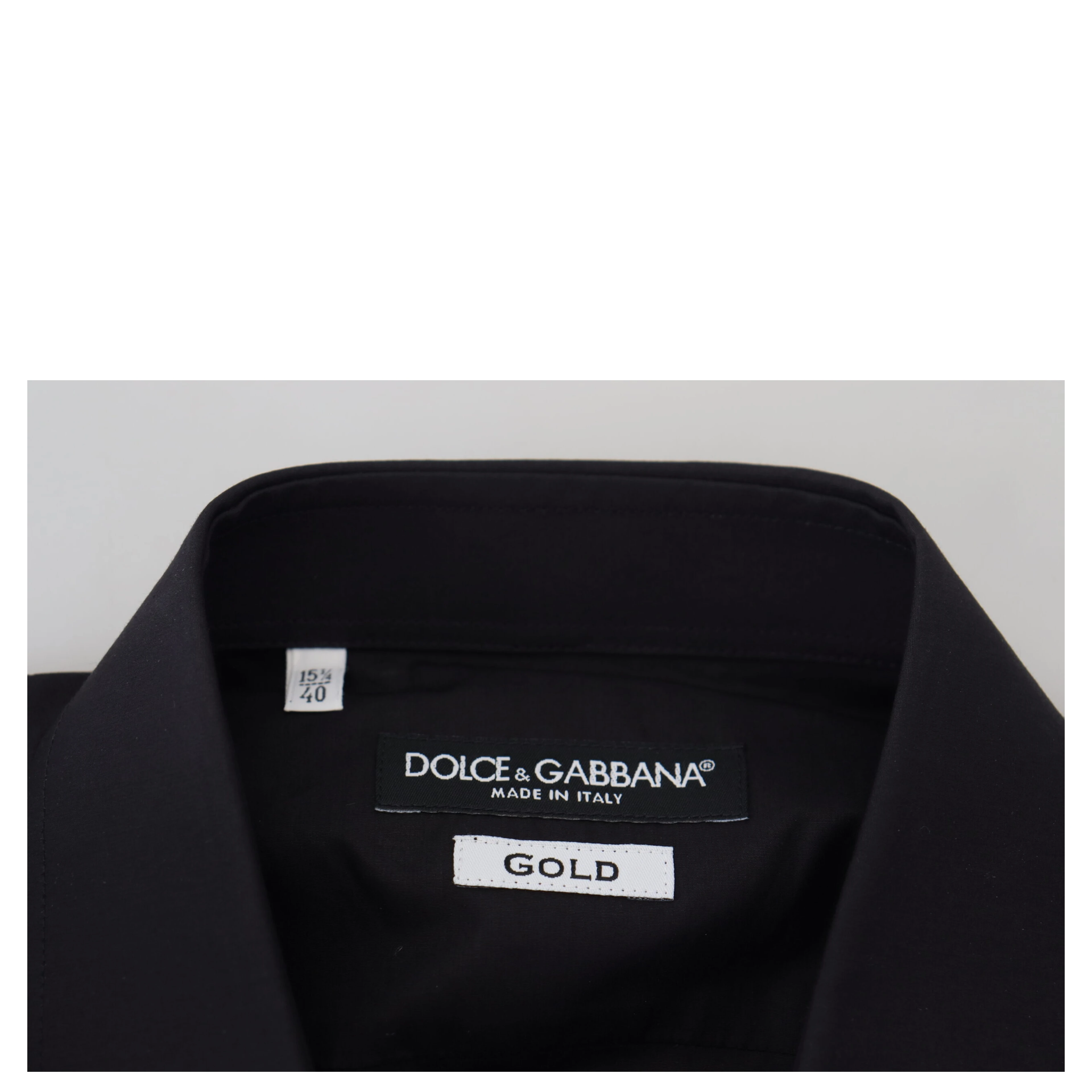 Black Floral Embroidery Men Long Sleeves GOLD Shirt