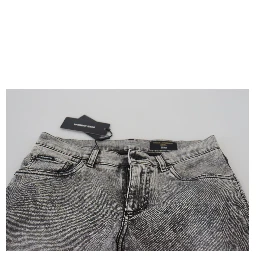 Grey Washed Cotton Slim Fit Men Denim Jeans
