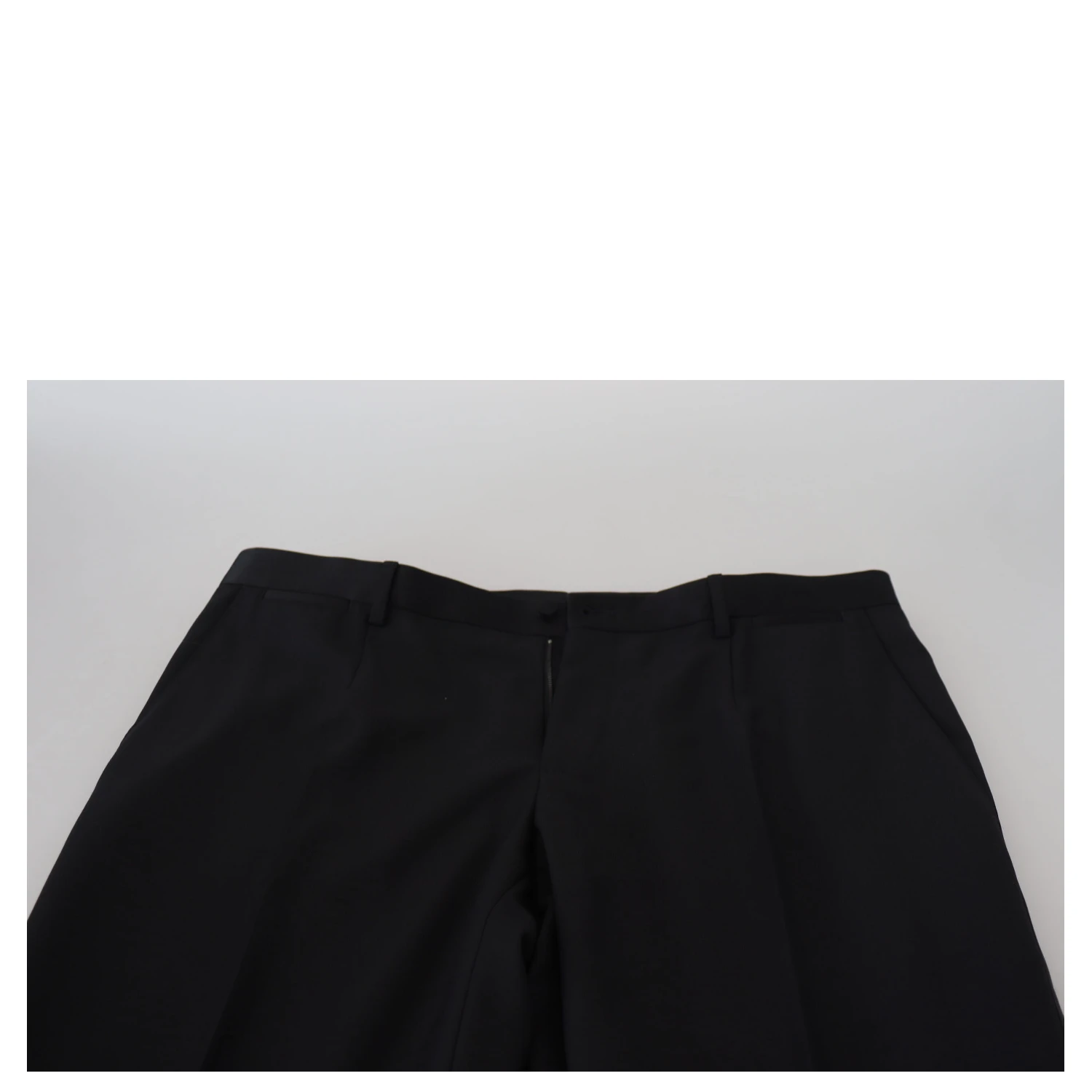 Black Wool Chino Dress Formal Pants