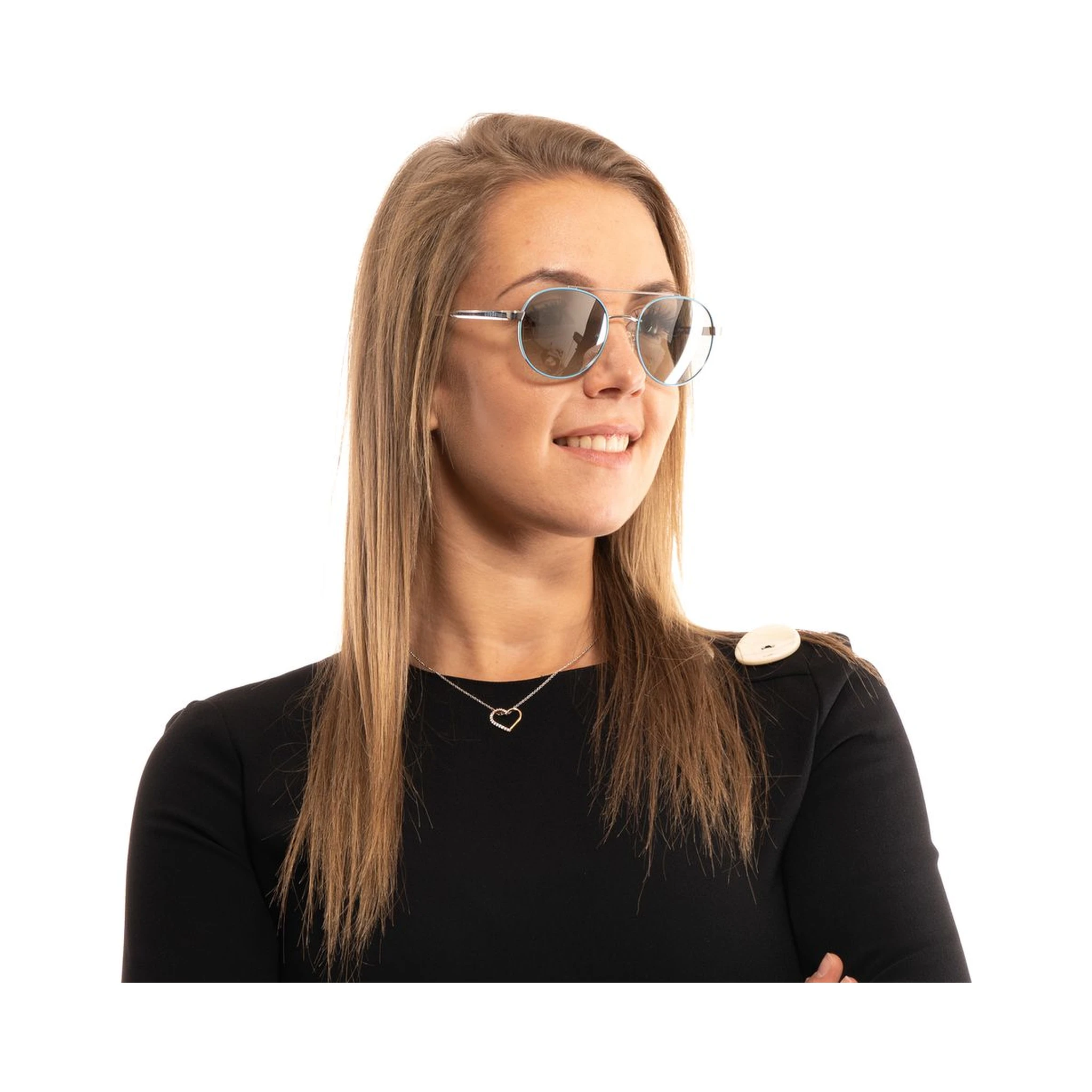 Turquoise Metal Sunglasses