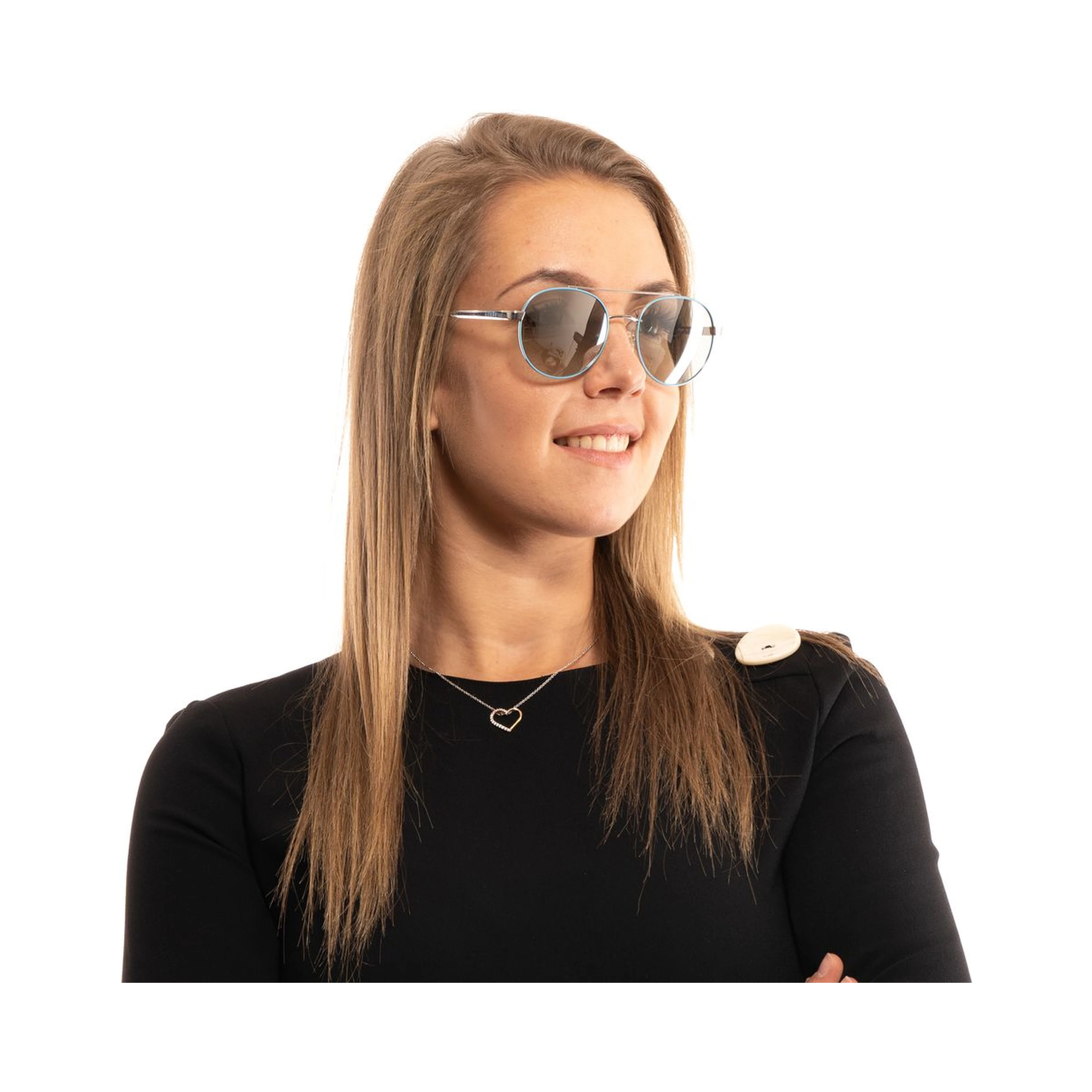 Turquoise Metal Sunglasses