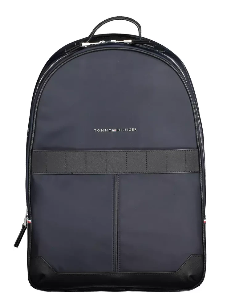 Blue Polyester Backpack