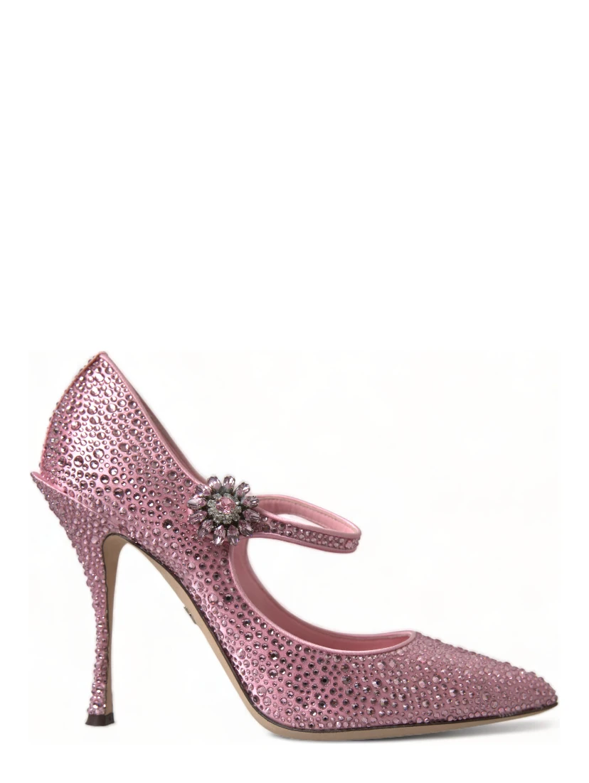 Pink Strass Crystal Heels Pumps Shoes