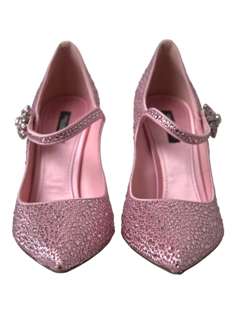 Pink Strass Crystal Heels Pumps Shoes