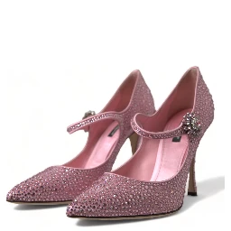 Pink Strass Crystal Heels Pumps Shoes