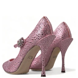 Pink Strass Crystal Heels Pumps Shoes