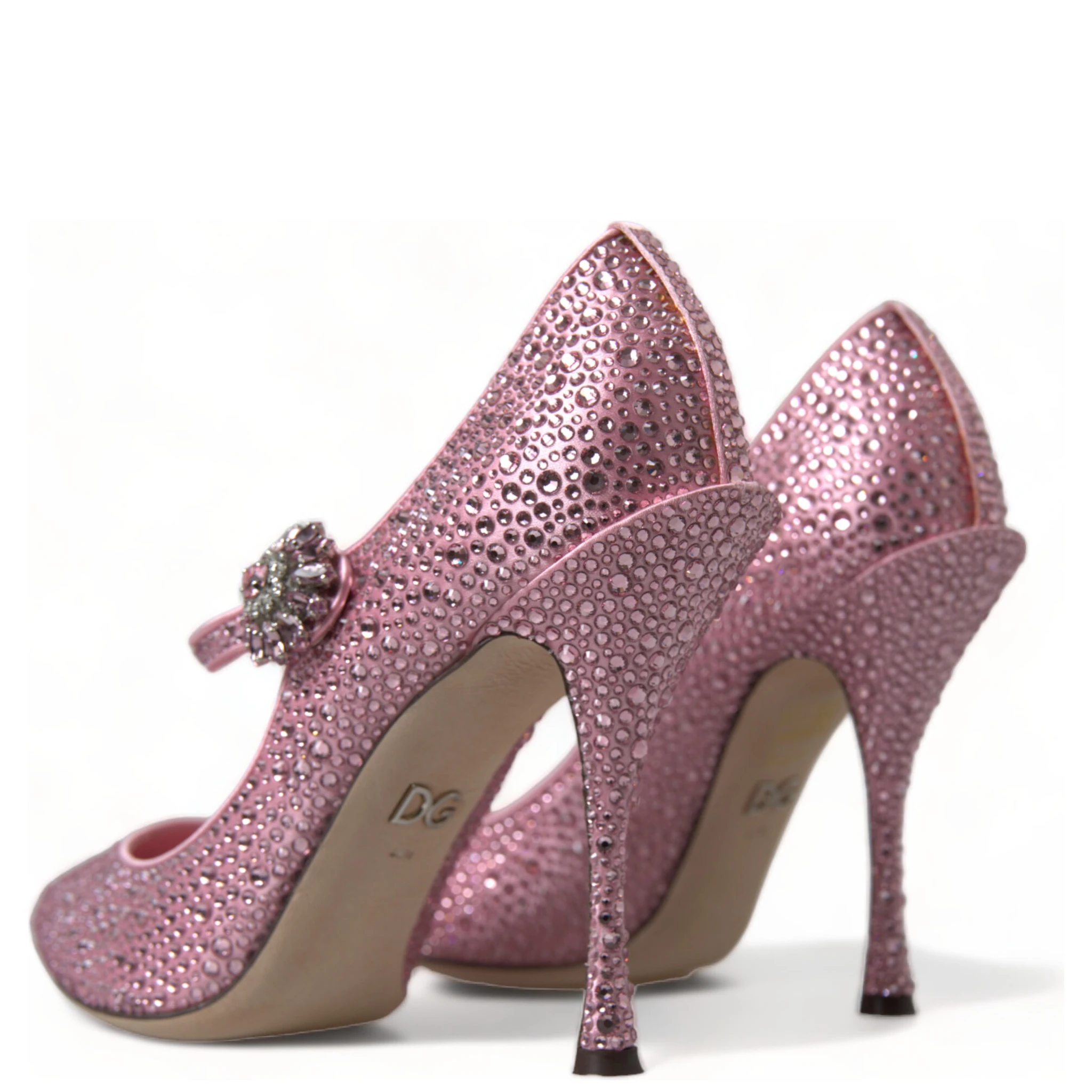 Pink Strass Crystal Heels Pumps Shoes
