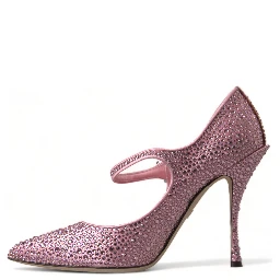 Pink Strass Crystal Heels Pumps Shoes