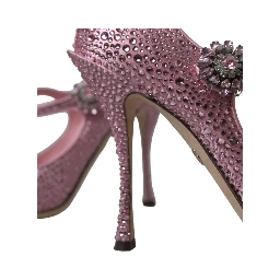 Pink Strass Crystal Heels Pumps Shoes