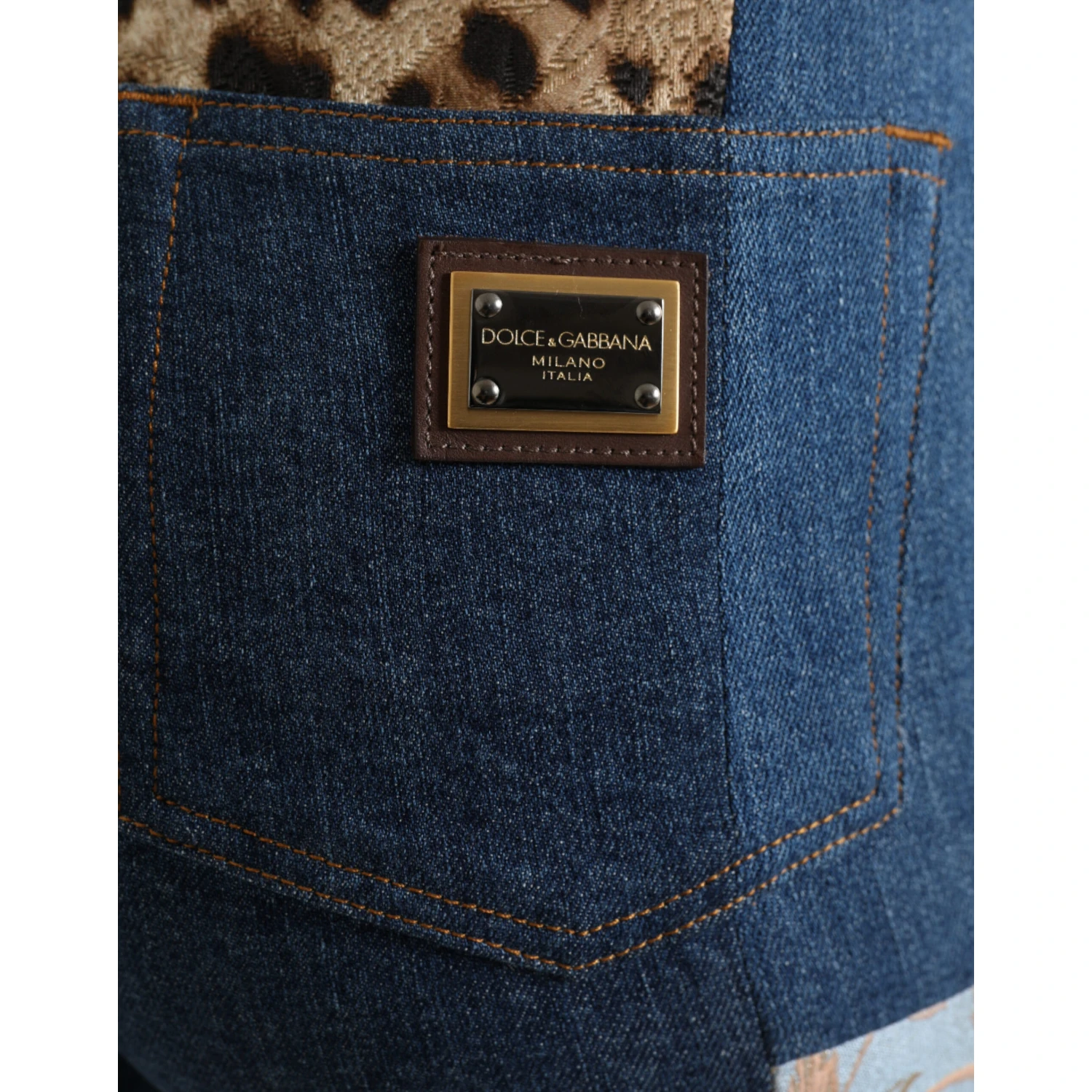 Multicolor Patchwork GRACE Skinny Denim Jeans