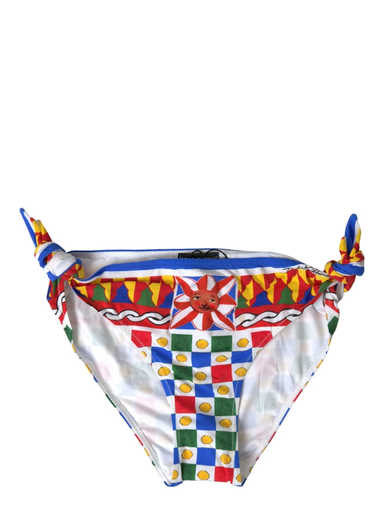Multicolor Carretto Bottom Swim Beachwear Bikini