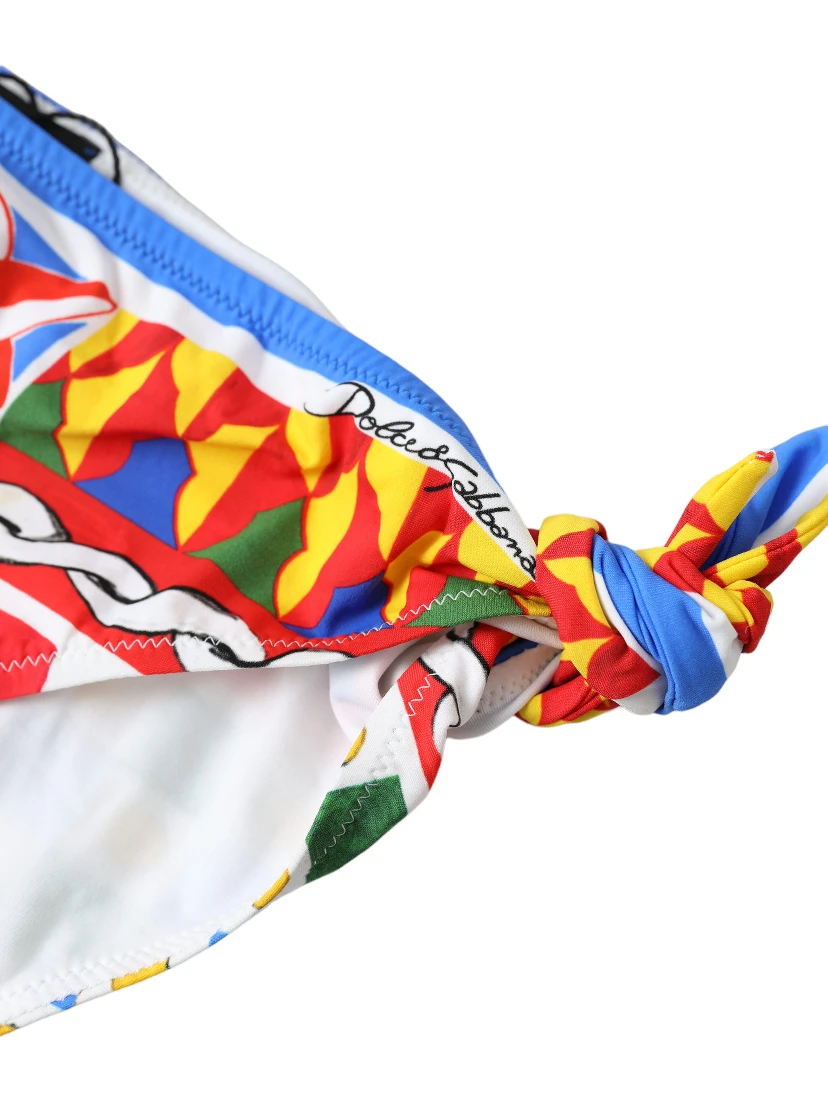 Multicolor Carretto Bottom Swim Beachwear Bikini