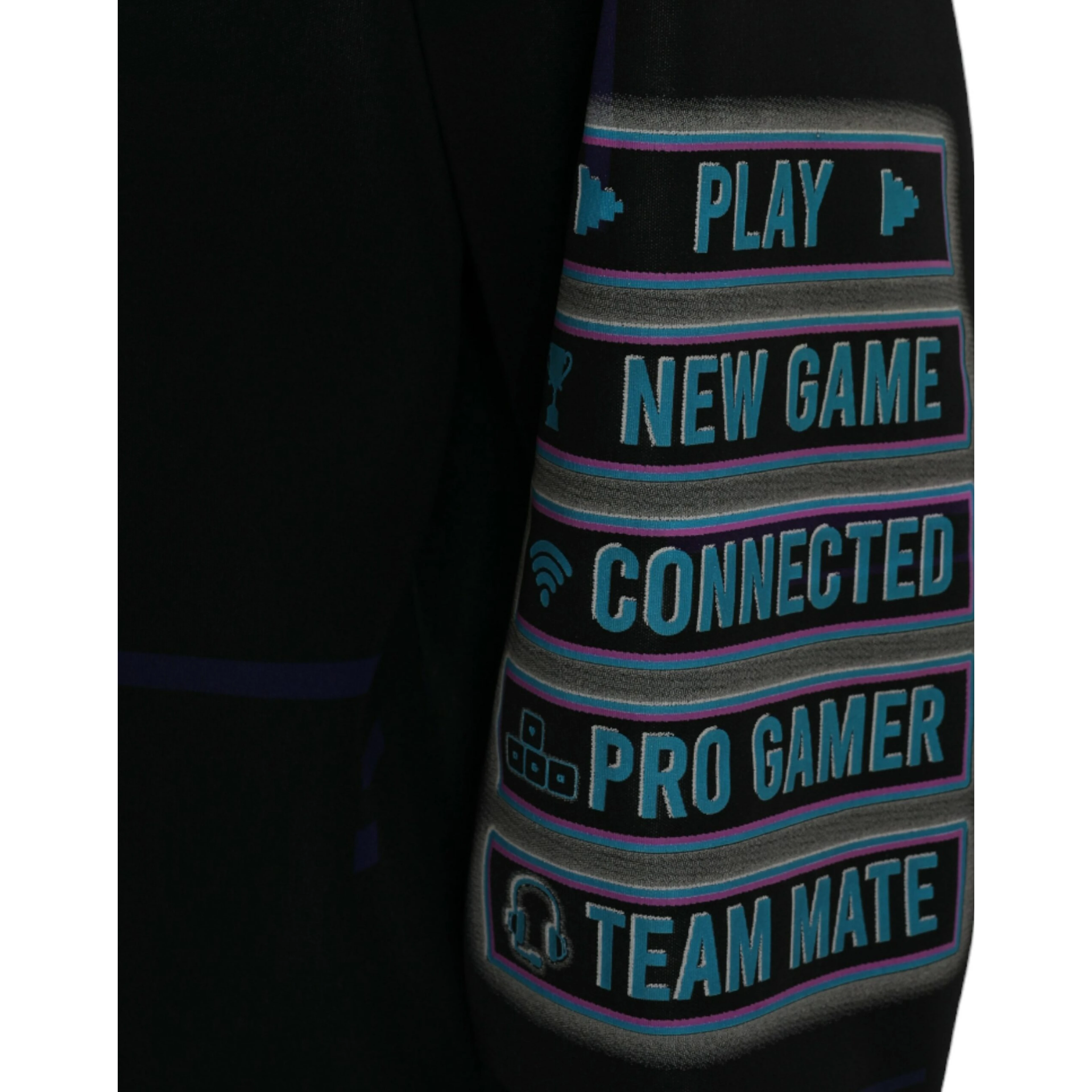 Black Logo Print Hooded Sweatshirt Sweater