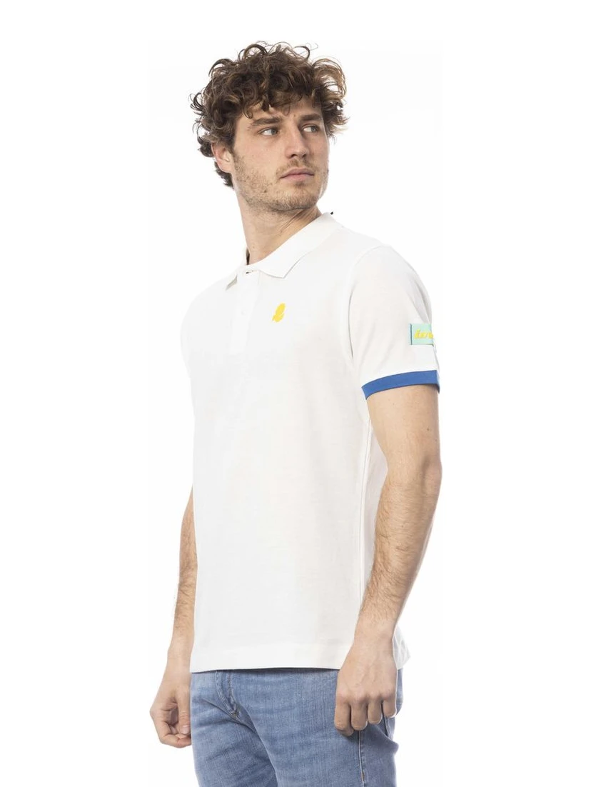 White Cotton Polo Shirt