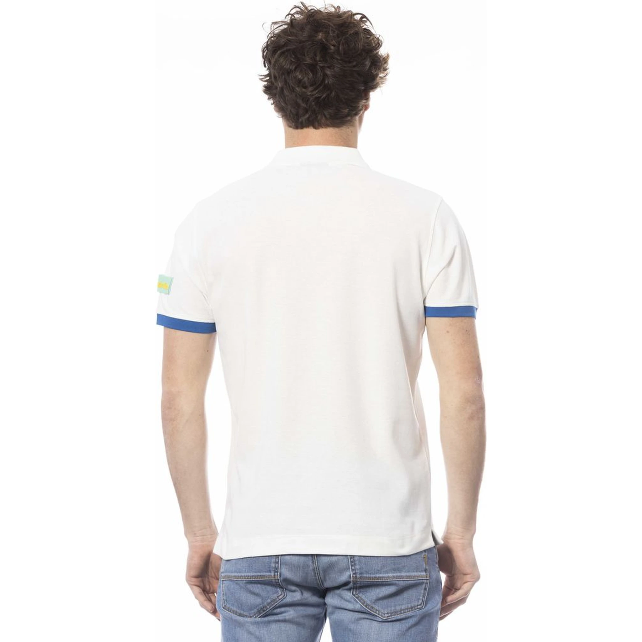 قميص بولو قطني أبيض