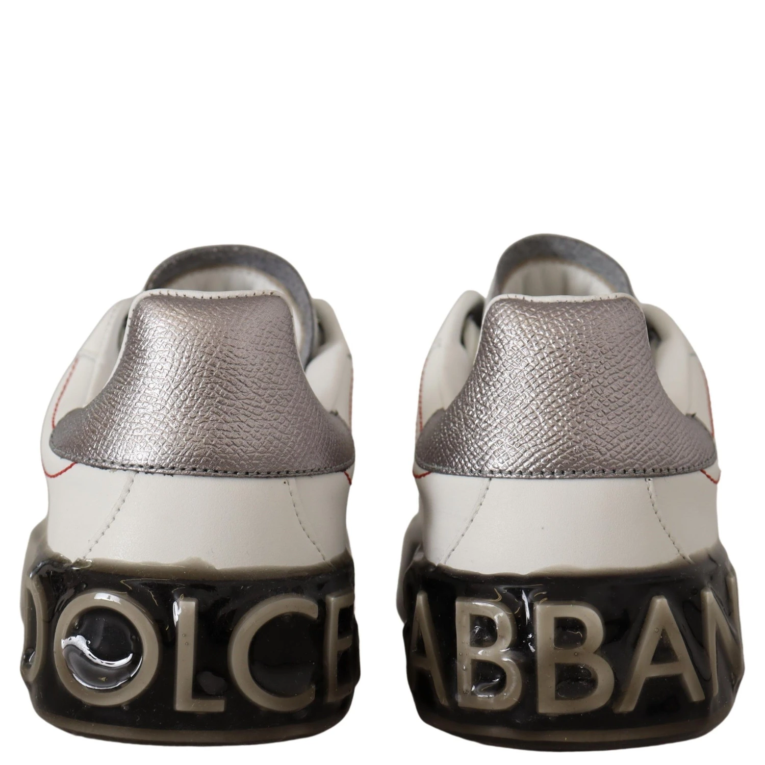 White Leather Shoes Womens Logo Portofino Sneakers