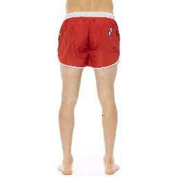 Red Polyester Swimwear
