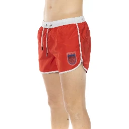 Red Polyester Swimwear