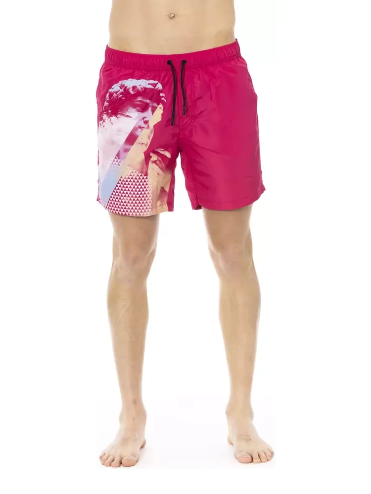 Fuchsia Polyester Swimwear