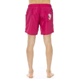 Fuchsia Polyester Swimwear
