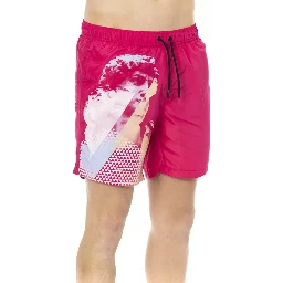Fuchsia Polyester Swimwear